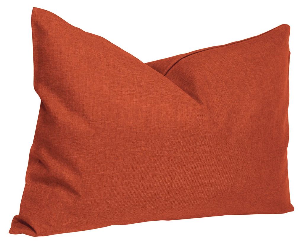 Kissenbezug 40x60 cm terracotta Struktur Leinenoptik Produktbild 