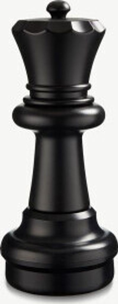 Ubergames - Schachfigur - Dame 60 cm - Schwarz - Geeignet für Ubergames Schachspiel