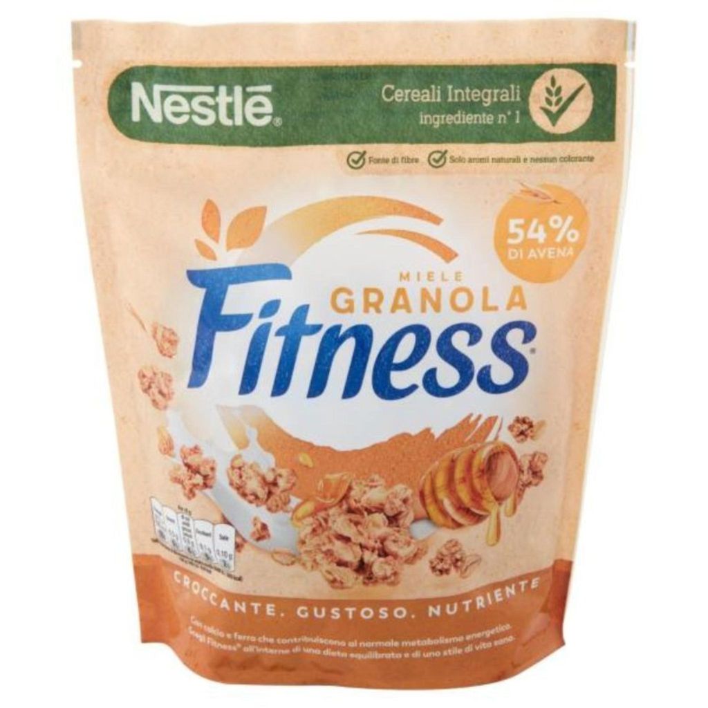 Fitness Granola Knuspriges Müsli mit Vollkornhafer und Honig 300 g