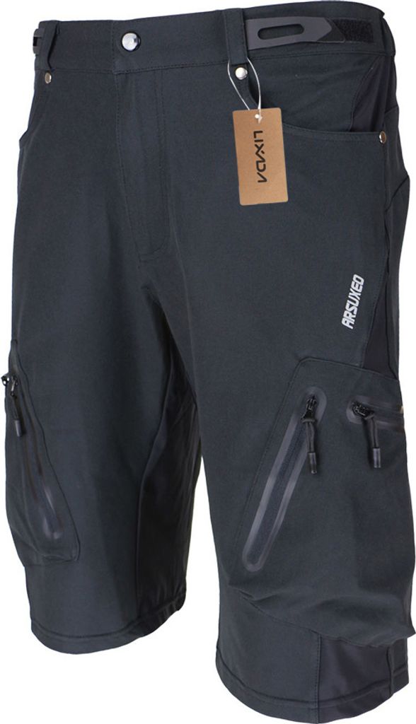 Lixada Fahrrad MTB Hosen Shorts Atmungsaktive Loose Fit L?ssige Outdoor-Bekleidung Radfahren Laufen Polyamid Elasthan mit Rei?verschluss