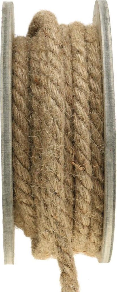 Jute Kordel Natur Ø8mm 7m - Bastelschnur Seil DIY Floristik Deko
