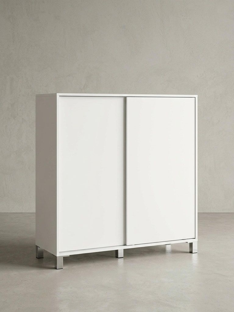 Schuhschrank WL5.712 Holz Weiß 100x108x37,5 cm Ablage Hoch, Design Schuhständer Groß 20 Paar Schuhe Schuhregal Flur, Schuh Aufbewahrung Platzspa...