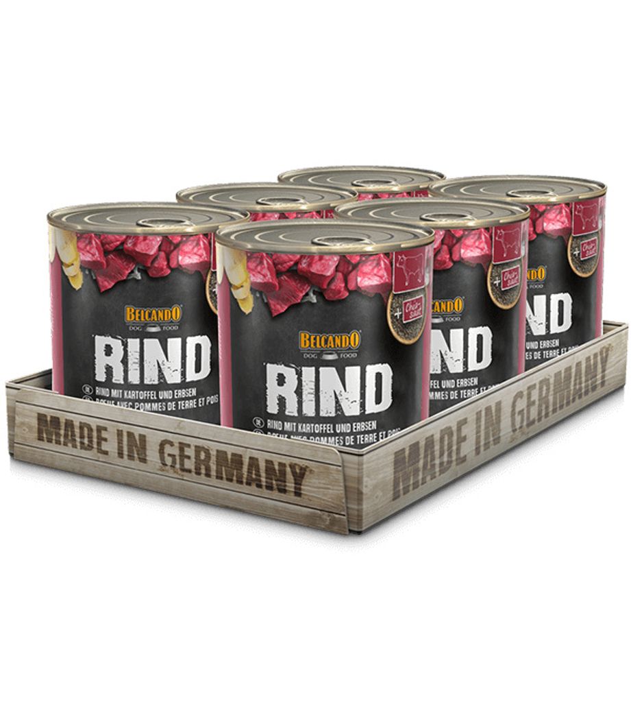 BELCANDO® Rind mit Kartoffel & Erbsen 6x 800g Produktbild 
