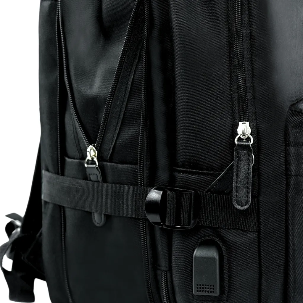 Sac à dos Solier noir imperméable et résistant modèle PLECAKFV06 original - 13