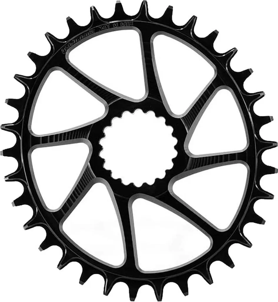Plateau Ovale Direct Mount pour Cannondale Hollowgram 34 Dents Argenté