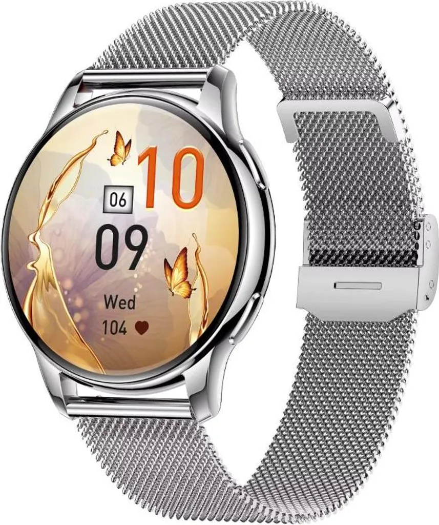 Rubicon RNCF30 Smartwatch Argento/Maglia argentata + Silicone grigio