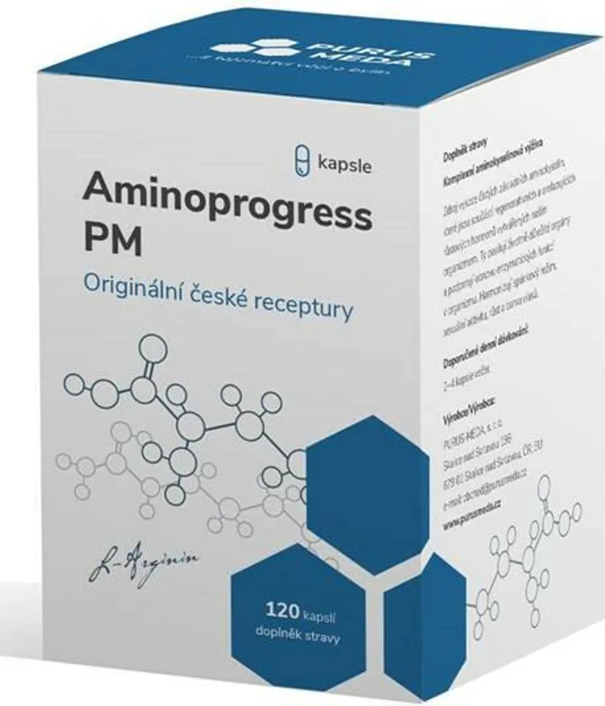 Complément Alimentaire PM Aminoprogress - 120 Gélules de Protéines