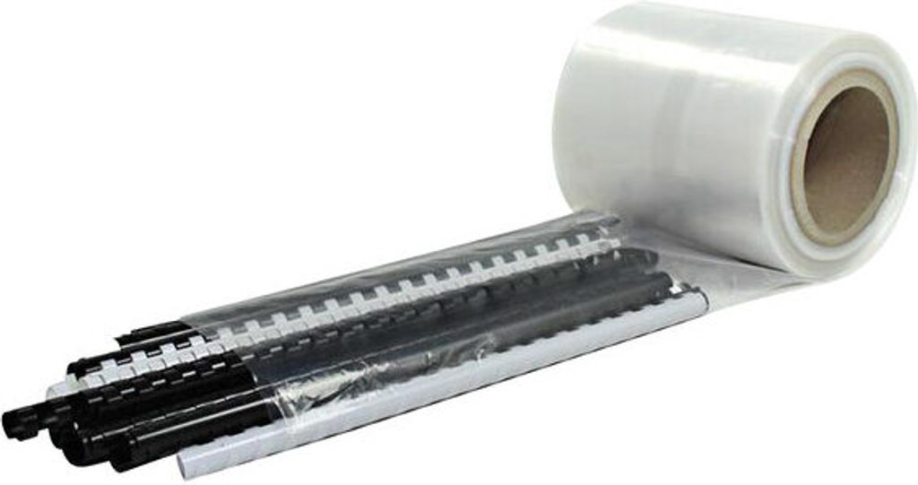 1x Schlauchfolie 350mm breit 50my transparent LDPE 500 lfm.