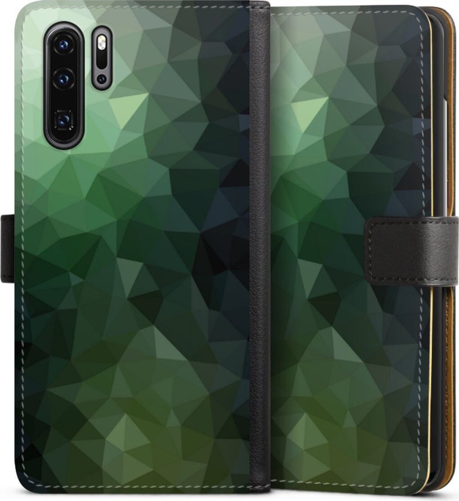 DeinDesign Klapphülle für Huawei P30 Pro New Edition Handytasche Lederhülle Tasche Geometric Mosaik Tarnmuster