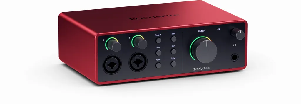 Carte Son Focusrite Scarlett 4i4 4ème Génération pour Home Studio