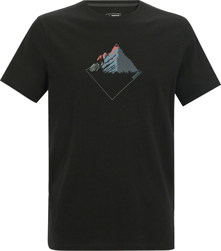 Regatta - Pánské tričko „Breezed“ RG12545 (5XL) (černé) Obrázek produktu 
