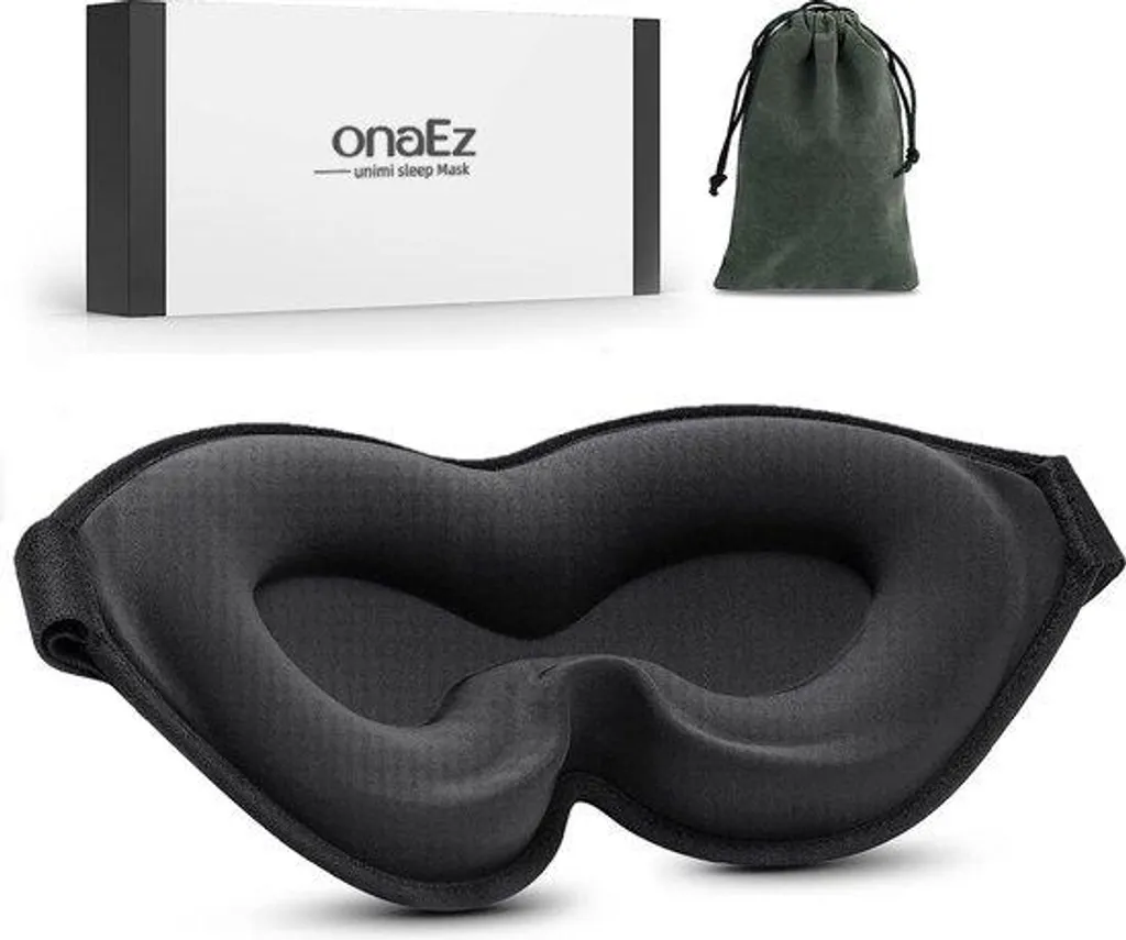 Masque de nuit occultant ergonomique 3D doux pour dormir en voyage