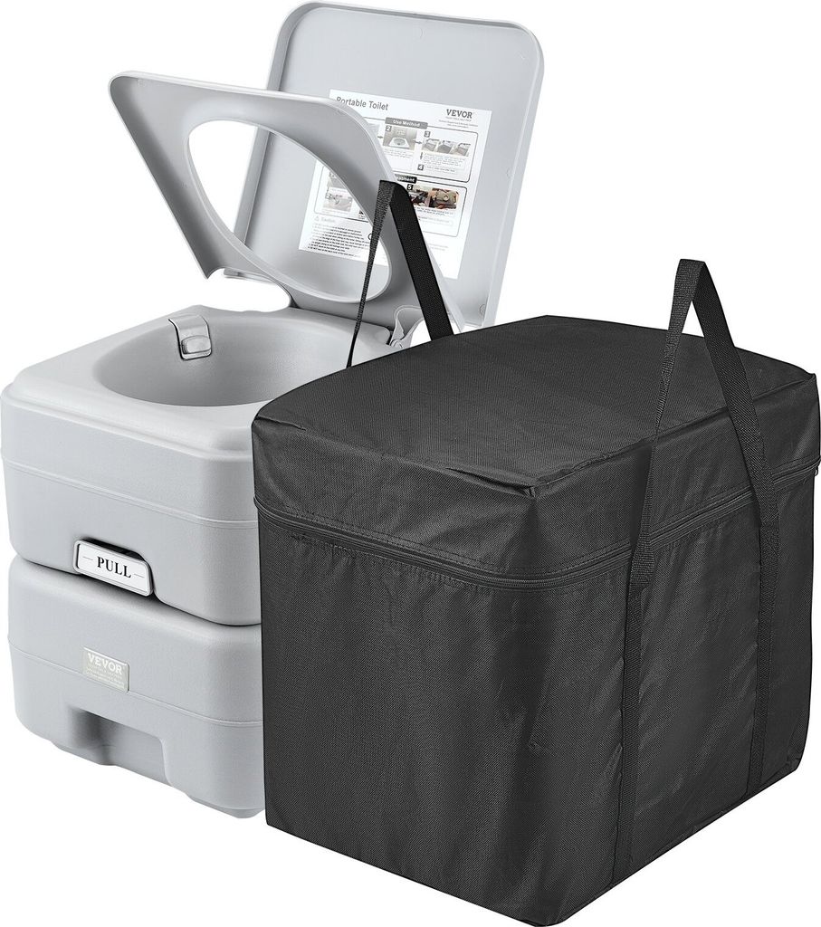 Tragbare Toilette Spülung Campingtoilette Toilettenstuhl 20L Mobile WC