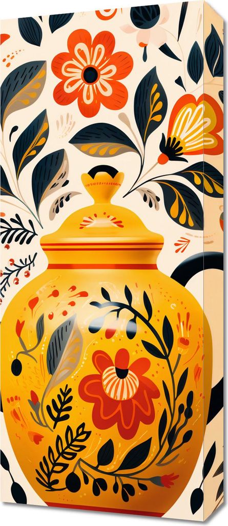 Bild 30x70cm Erinnerungen aus dem Teesalon