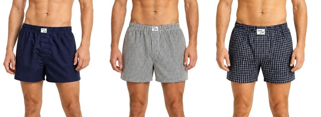 Herren Webboxershorts 3 er Pack 100 % Baumwolle " XL " Produktbild 