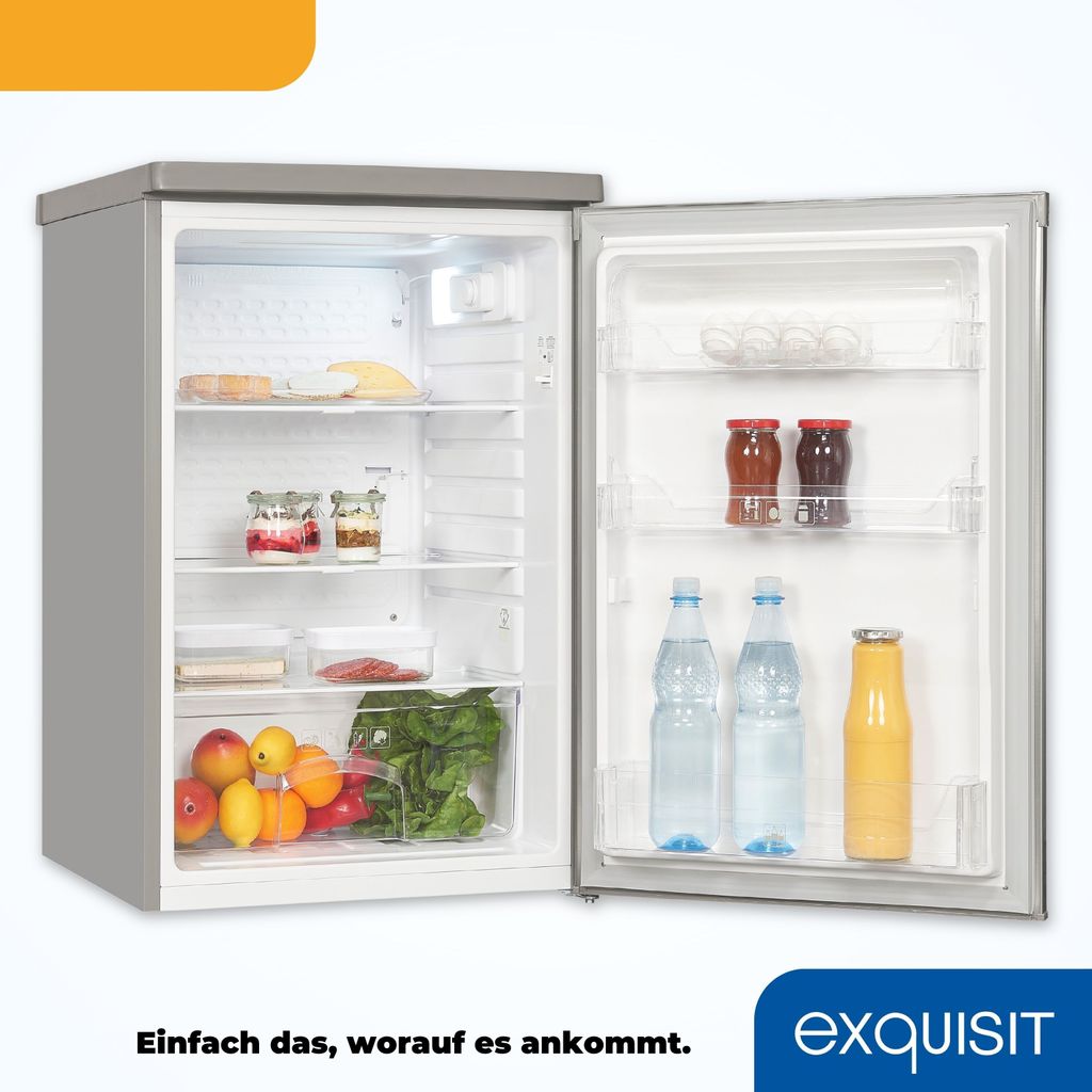 Exquisit Vollraumkühlschrank KS16-V-040D inoxlook | Produktbild 6