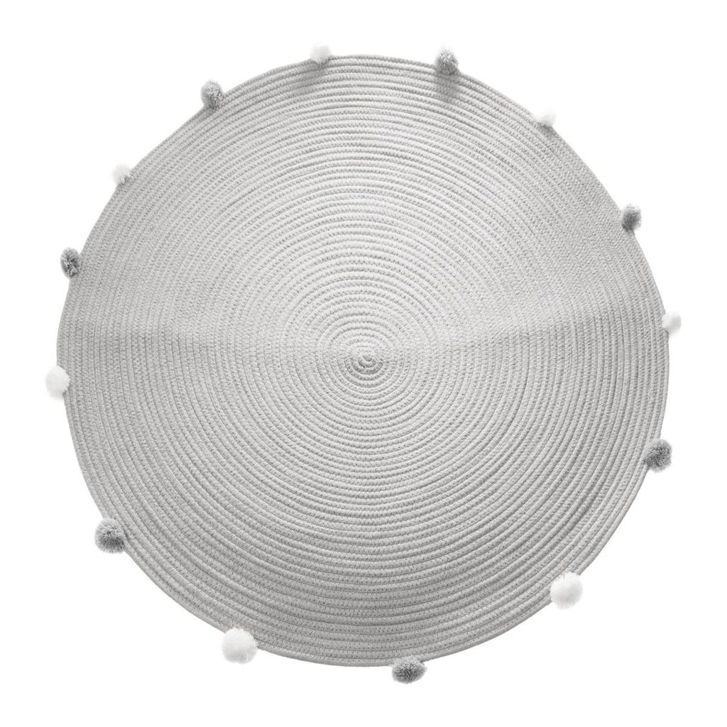 Kinderteppich "pompons" grau d90cm - Atmosphera créateur d'intérieur