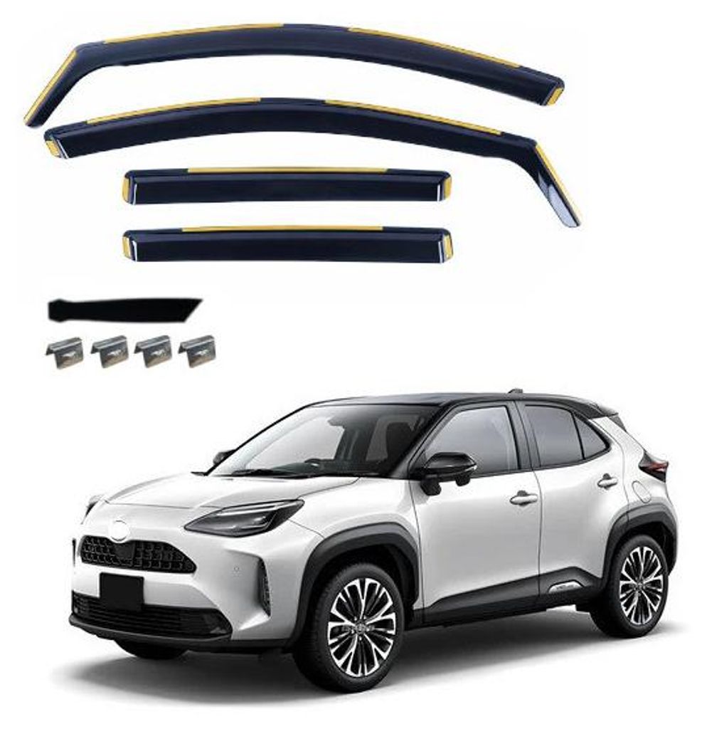 4-delige set winddeflectoren voor de TOYOTA YARIS CROSS Productafbeelding 