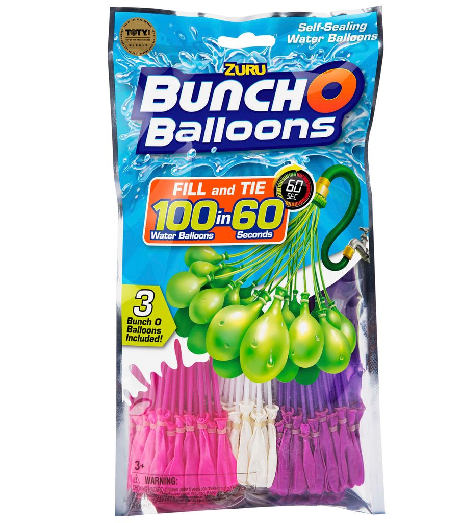 selbstschließende Wasserbomben CRAZY 105 Stück ZURU Bunch O Balloons 