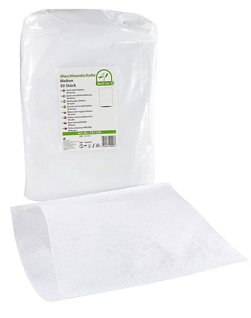 Medi-inn Classic Waschhandschuhe Economy 15x22 cm 50 Stück Produktbild 8