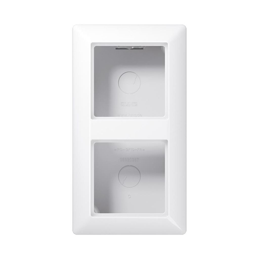 JUNG Ap-Kappe m.Rahmen 2-fach AS582AWW AS 500 alpinweiss AS582AWW (AS582AWW)