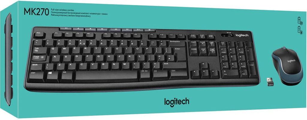 Logitech MK270 - Bezprzewodowe combo - mysz / klawiatura Zdjęcie produktu 4