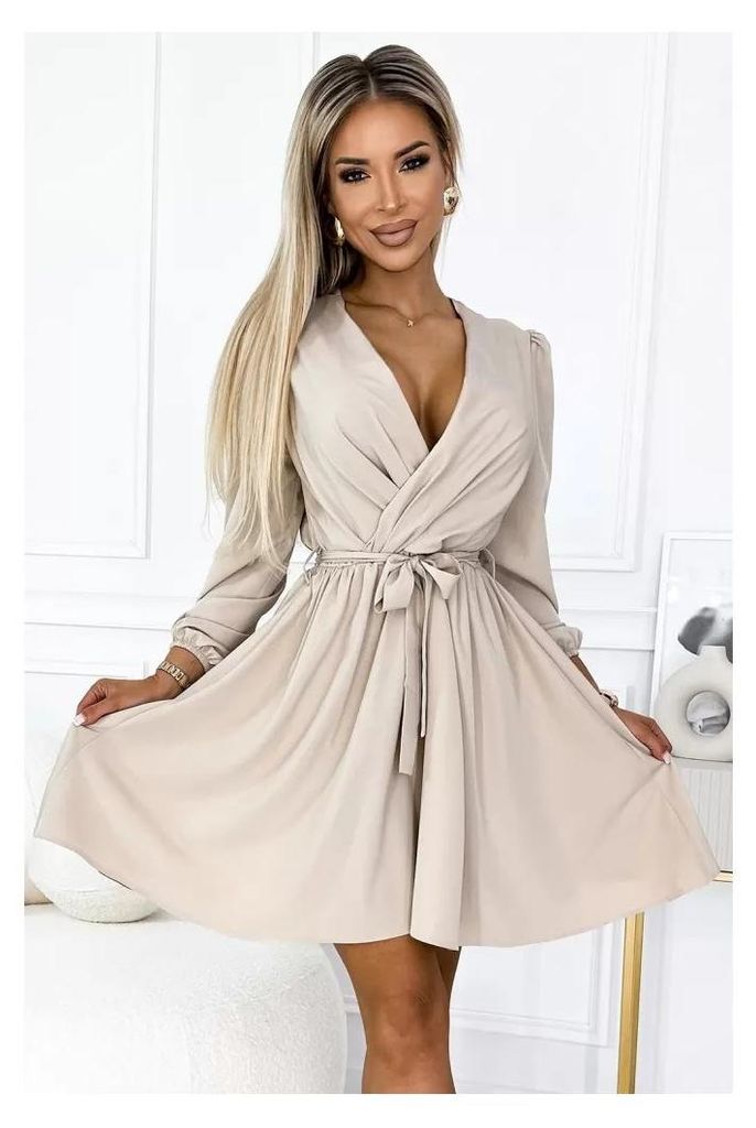 Kleid NUMOCO BINDY 339-4 BEIGE Größe: L/XL Produktbild 