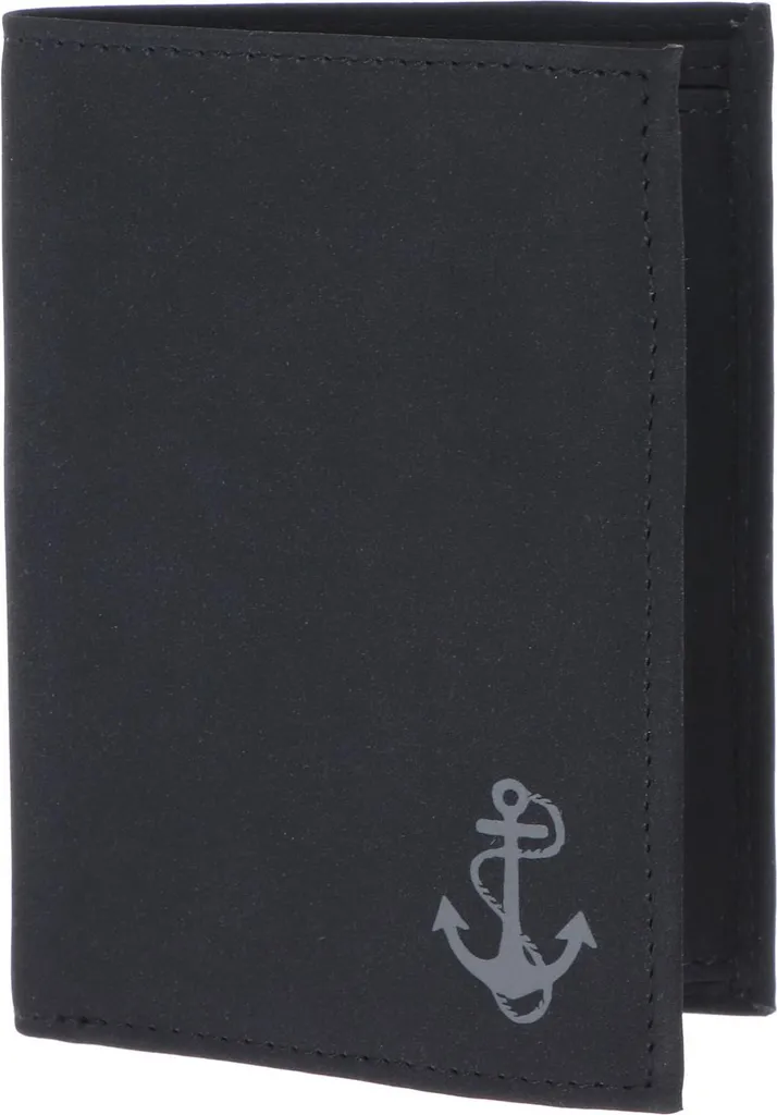 oxmox portafoglio New Cryptan RFID Protect Kombibörse Freedom Anchor Print Grey Black nero