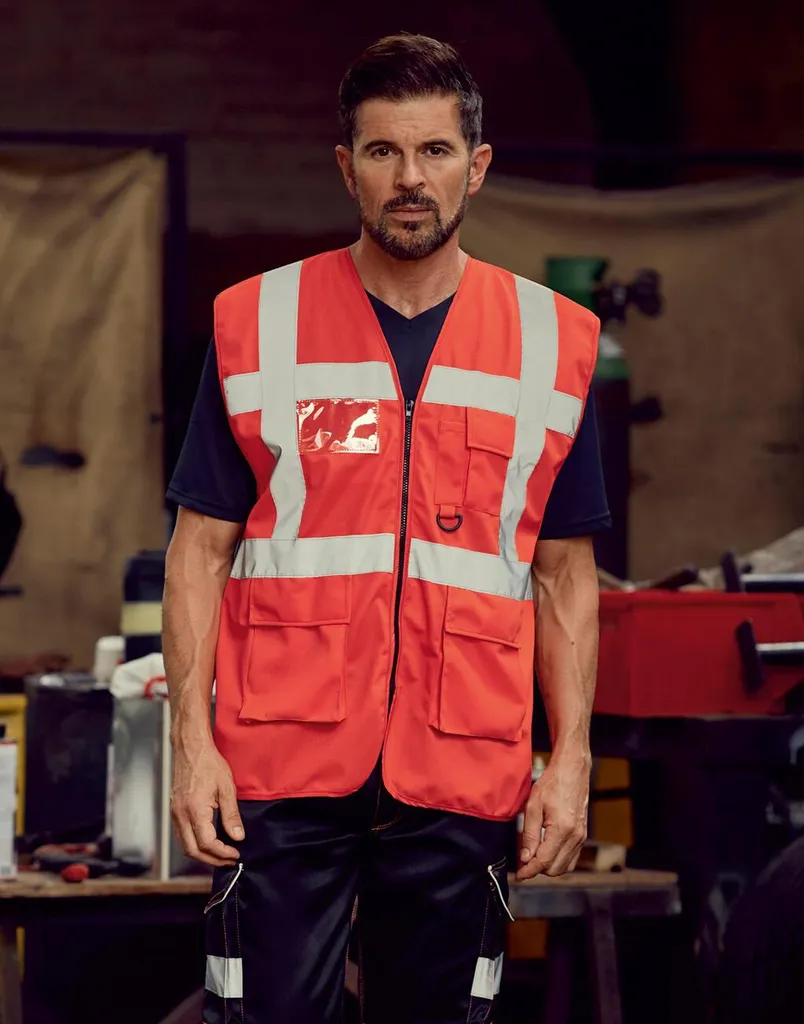 Executive Vest YOKO HVW801 Arancione M | Il Gilet Multitasche Definitivo - 6