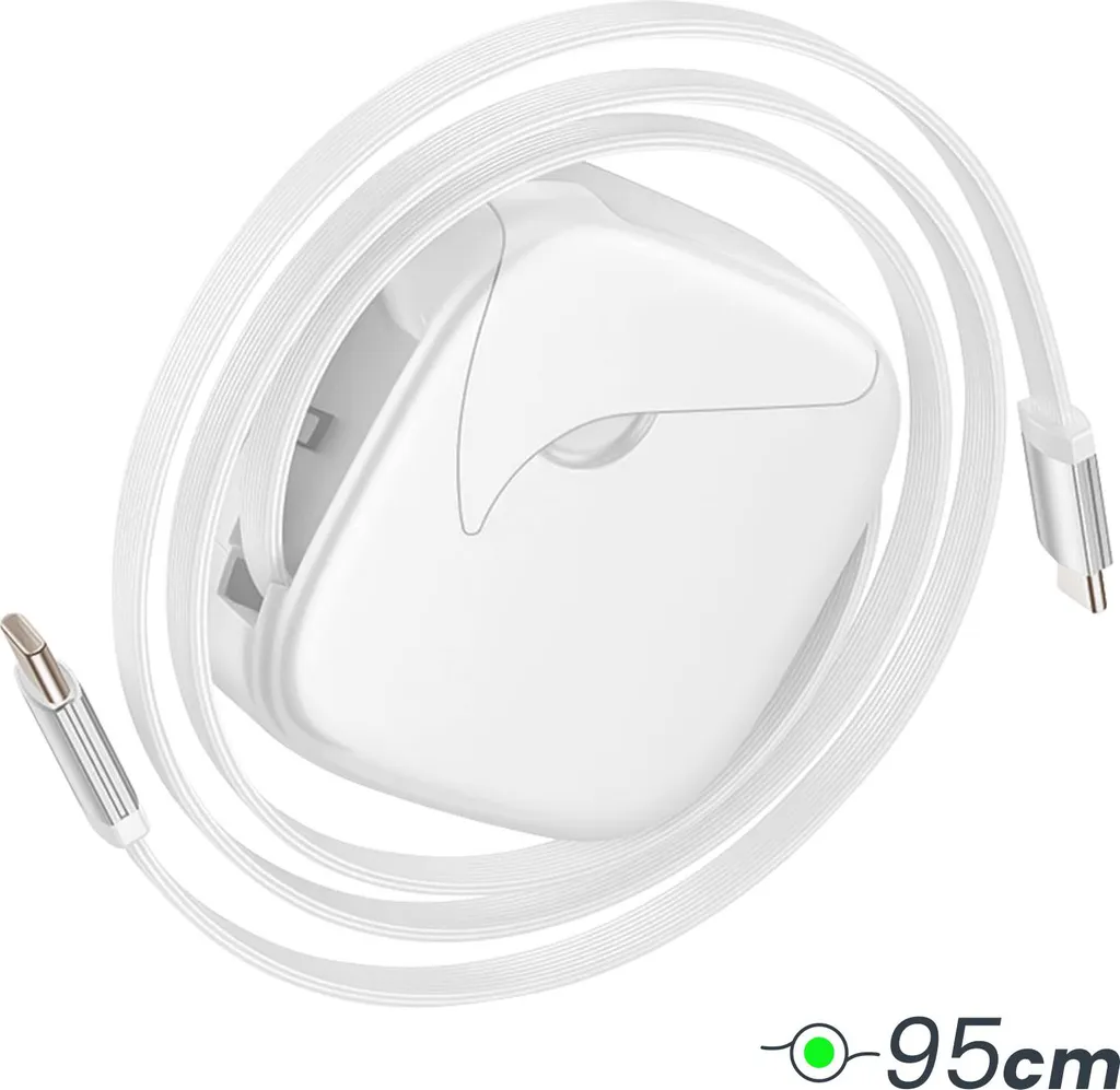 Hoko 6-in-1 Charging Cable 60W: Efficienza Aziendale in Bianco - 5