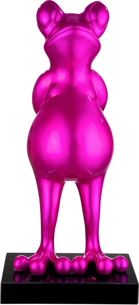 Casablanca by Gilde Dekofigur Skulptur Frosch Frog pink metallic H. 68 cm,52361