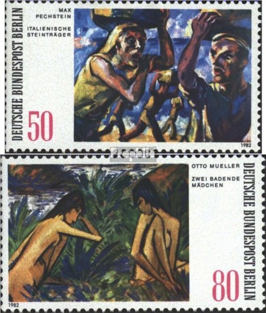 Briefmarken Berlin (West) 1982 Mi 678-679 (kompl.Ausgabe) postfrisch Gemälde