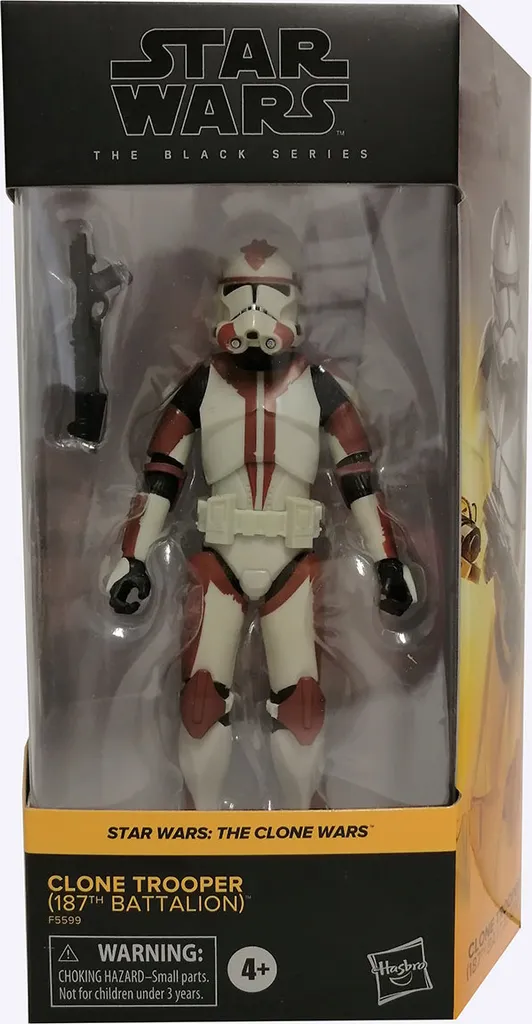 Clone Trooper 187th Battalion Black Series Hasbro avec Accessoire 15 cm
