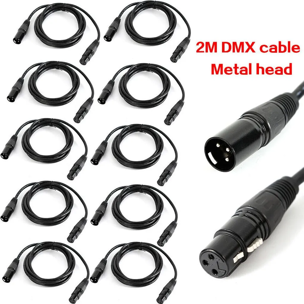 Câble DMX robuste 3 pôles avec connecteurs renforcés pour usage intensif - 5
