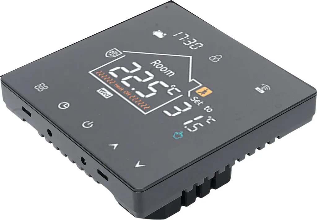 Thermostat Programmable LCD pour Chaudière à Eau - Modèle Classique Noir - 2