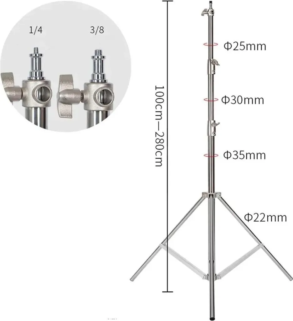 Trépied 280 cm ultra léger en carbone composite avec réglage de précision