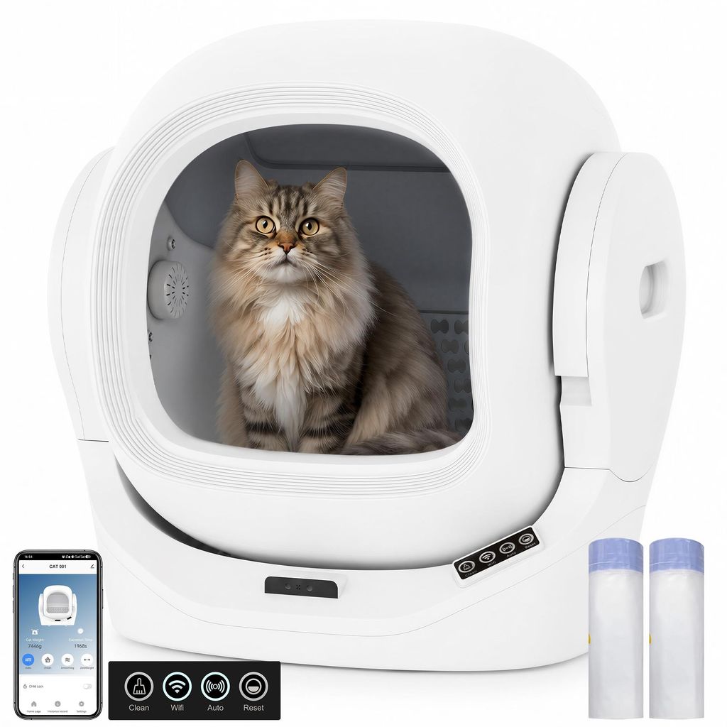 Merax Intelligente Katzentoilette mit App-Steuerung 68L, Produktbild 