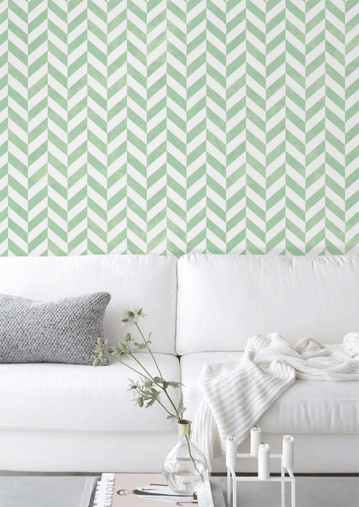 Coloray Fototapete 312x219 cm Vlies-Fototapete - Geometrisches Herringbone.