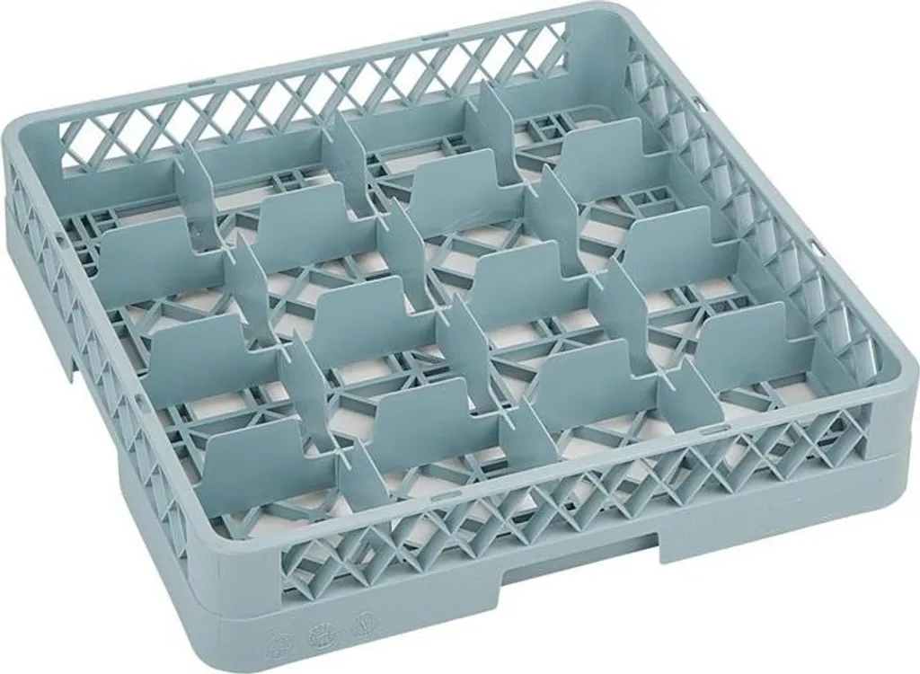 Panier à verres Vogue 16 compartiments pour la restauration et l'hôtellerie