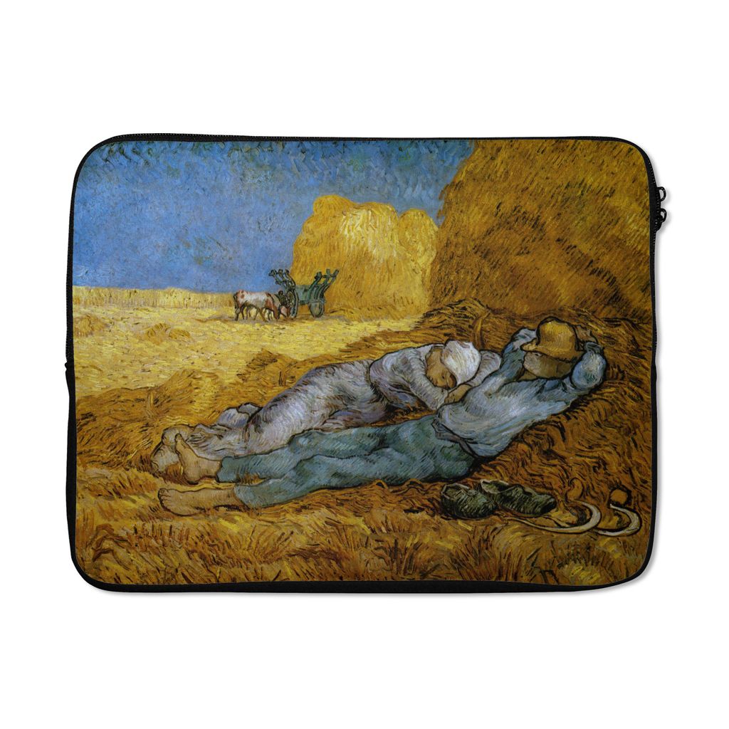 MuchoWow Laptop Hülle 15 Zoll Die Siesta - Vincent van Gogh Laptoptasche - Laptoptasche - Sleeve - Rundum-Schutz