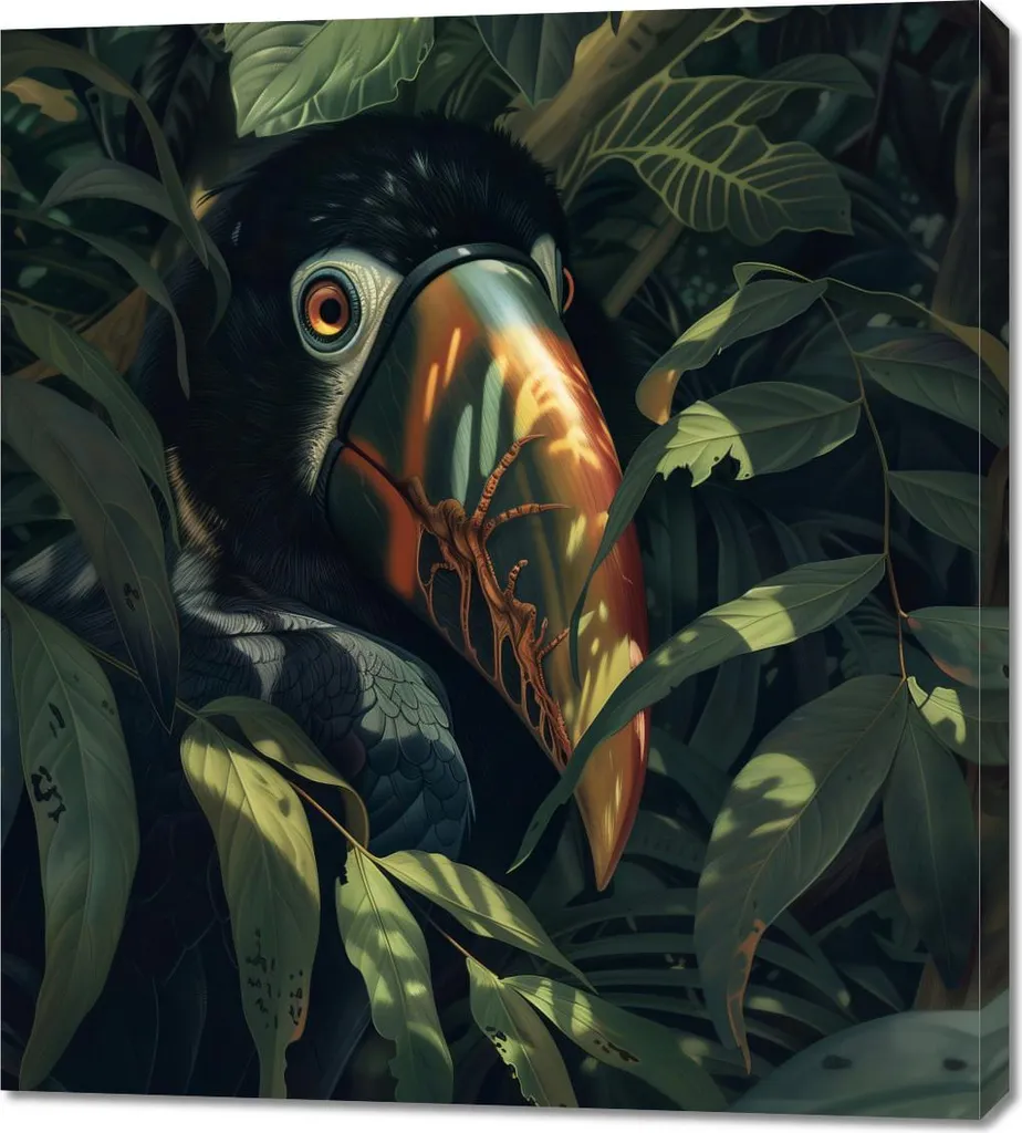 OFFERTA Quadro 90x100 cm Tucano Misterioso - Stampa Tela Arredo Casa