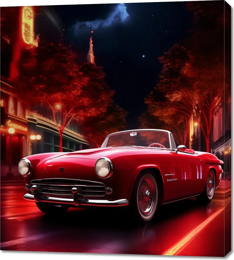 Habillez vos Murs Vides avec le Grand Tableau Automobilgeschrei 90x100