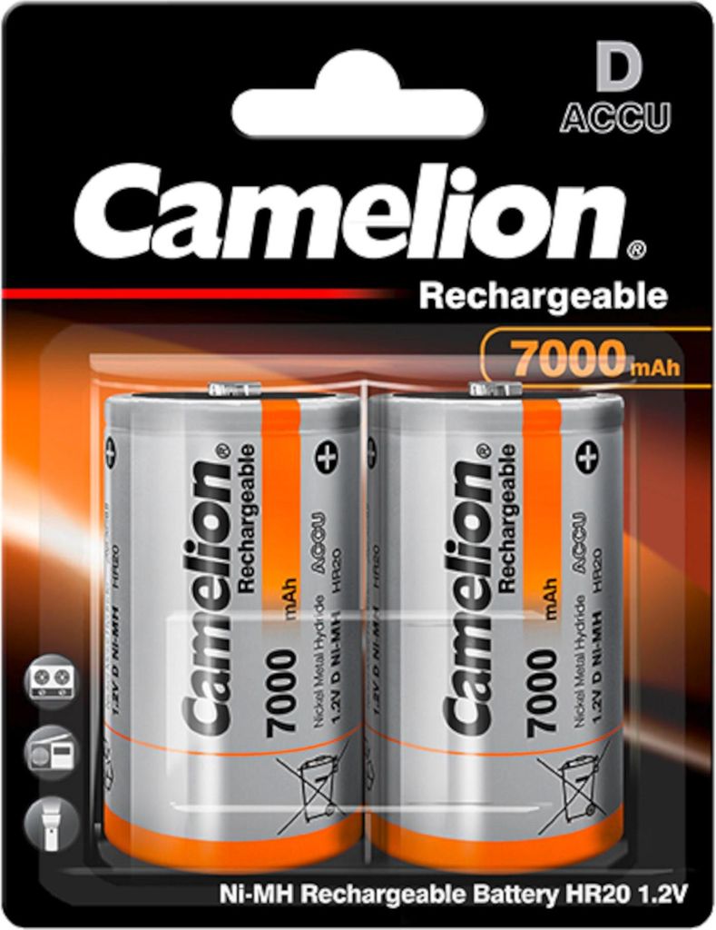 Camelion Ni-Mh Hr20 / D / 7000Mah / 1,2V / Bp2 Produktbild 