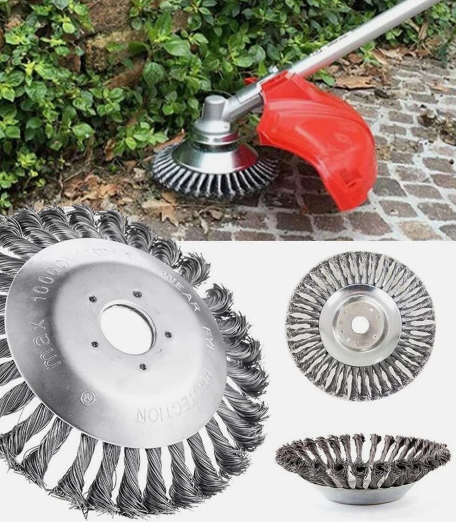 Unkrautbürste Profi Wildkrautbürste Für Stihl Motorsense 10 Zoll- (250 x 25.4mm)