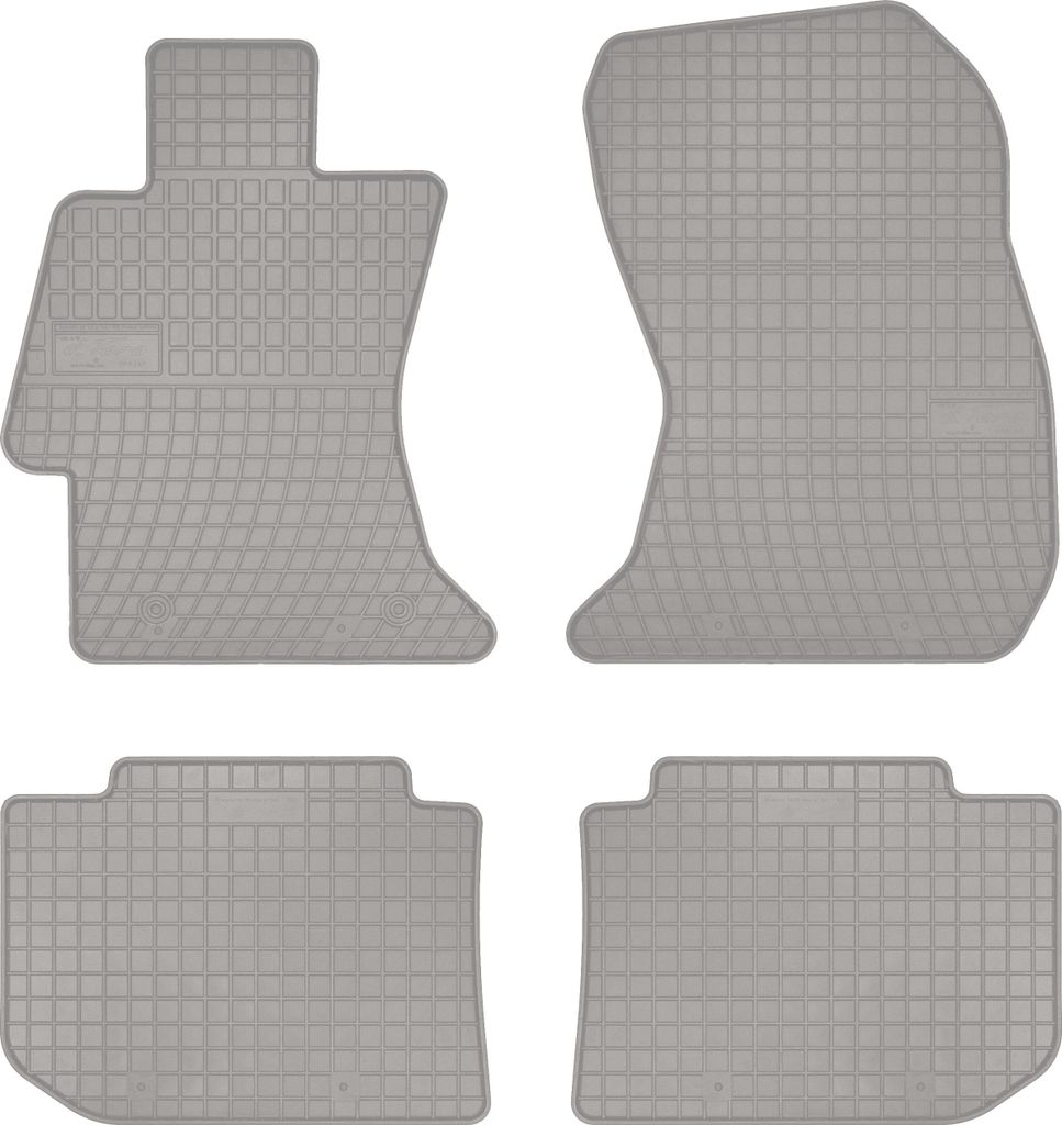 Gummi-Fußmatten für Subaru XV 2011-2017 – Crossover, Set 4, Befestigung