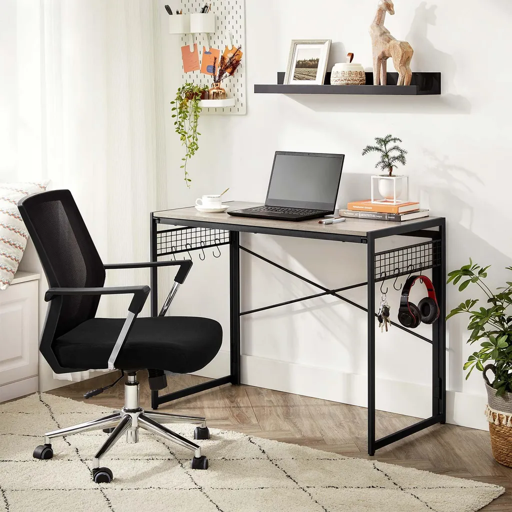 Table d'ordinateur réglable en hauteur avec support pour écran intégré - 2