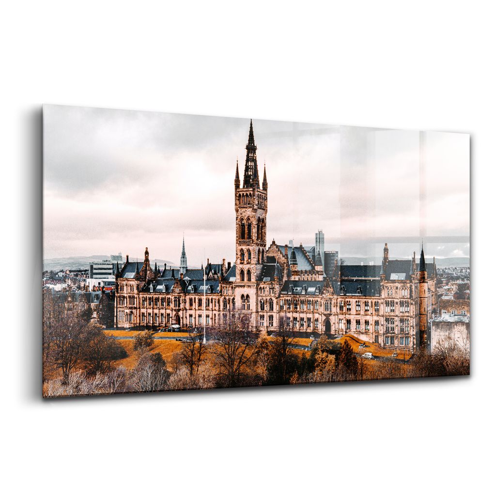 Glasmalerei - dekorative Malerei - moderne Malerei - 100x50 - University of Glasgow Scotland