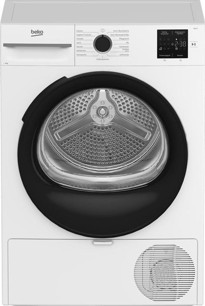 Beko BMFH3T382CW, Freistehend, Frontlader, Wärmepumpe, Produktbild 