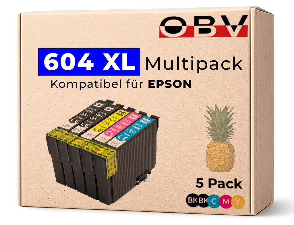 Kompatible Druckerpatronen 604XL für Epson, 5er Set Produktbild 