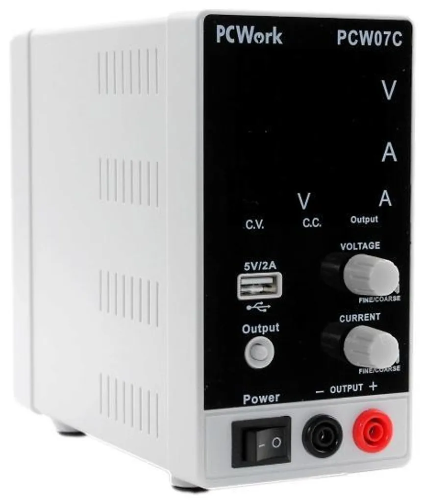 PCWork PCW07C Alimentation de Laboratoire Réglable 0-30V 5A avec USB